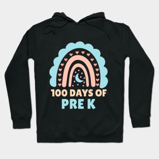 100 Days of Pre-K Teacher Learning Fun Educational Activity Hoodie